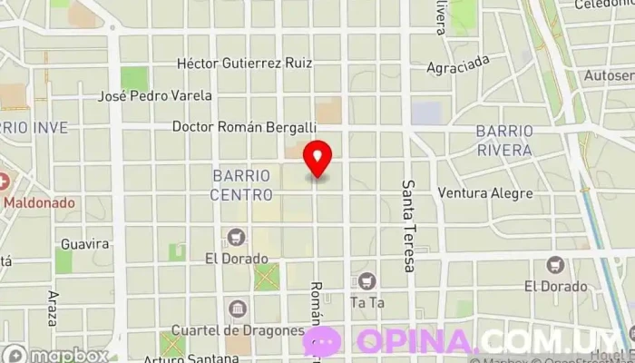 mapa de Papeleria Pian Papelería, Copistería, Tienda de suministros para fotocopias, Impresora de etiquetas personalizadas, Imprenta en Maldonado