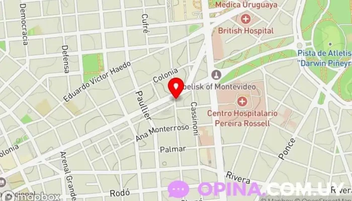 mapa de Papeleria Punto y Aparte Papelería en Montevideo