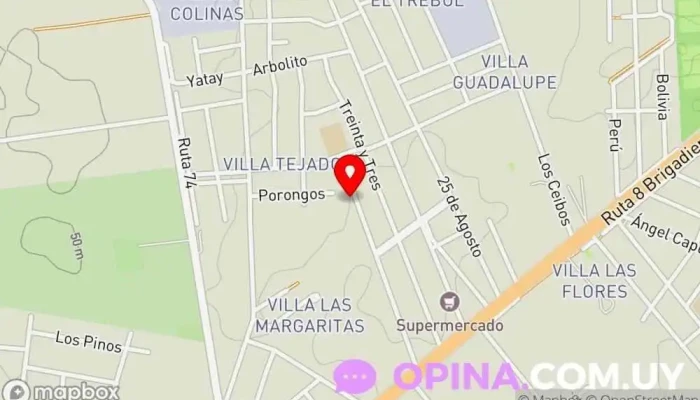 mapa de Papeleria Rani Papelería en Barros Blancos