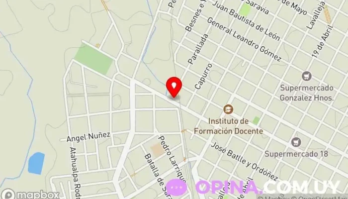 mapa de Papelería Romea Papelería en Durazno