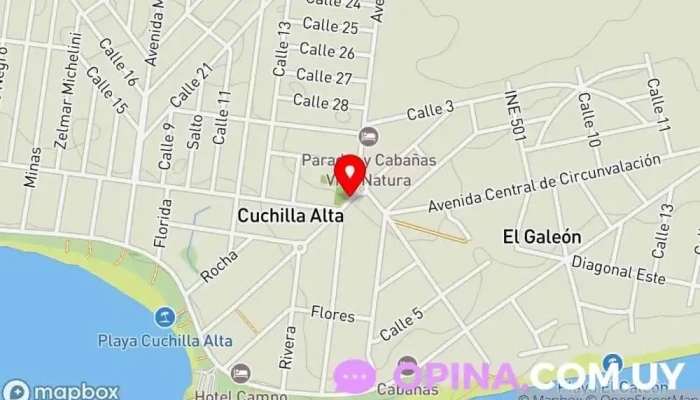 mapa de Papelería Romi Papelería en Cuchilla Alta