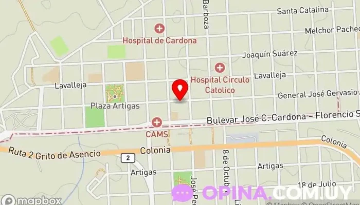 mapa de Papeleria Salon Gamalu Centro comercial en Cardona