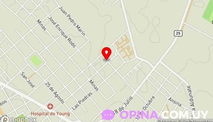 mapa de Papelería Signos Librería en Young