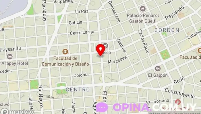 mapa de Papeleria Tangreda Papelería en Montevideo