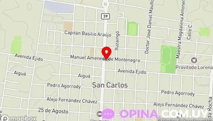 mapa de Papelería Tucán Papelería en San Carlos