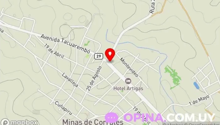 mapa de Papelería Y Fotocopiadora Centro comercial en Minas de Corrales