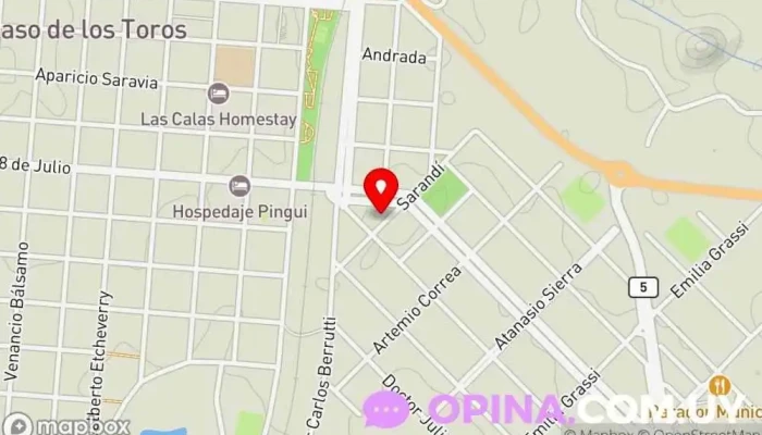 mapa de Papeleria y fotocopias, Exitazo Papelería en Paso de los Toros