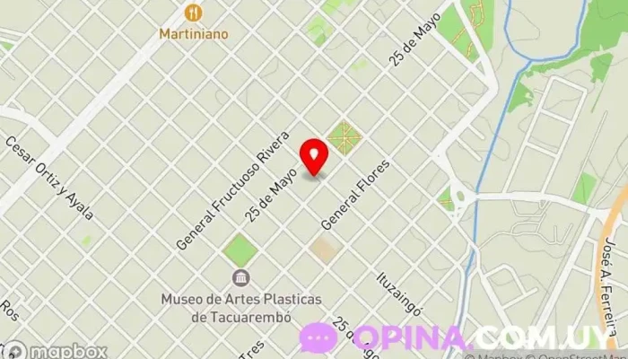 mapa de Papelería y Regalería T-Rex Papelería en Tacuarembó