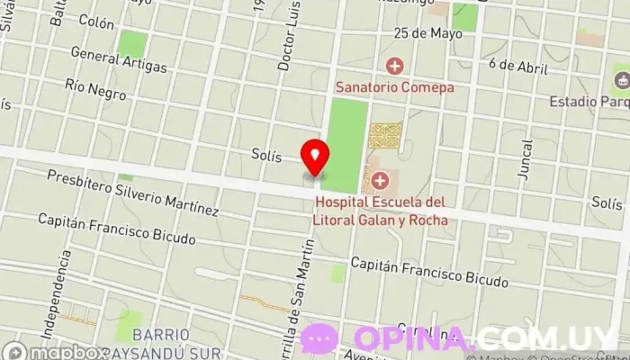 mapa de Papeleria Zorrilla Paysandu Papelería en Paysandú