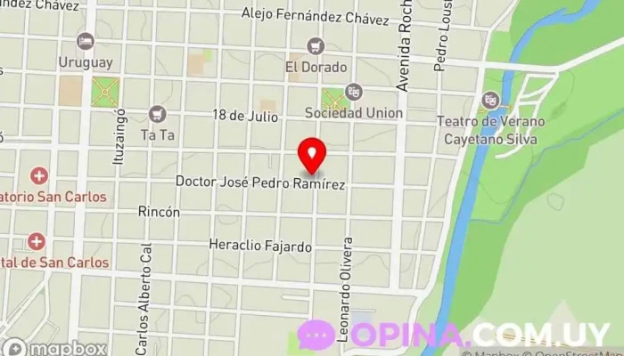 mapa de Papelito San Carlos  en San Carlos