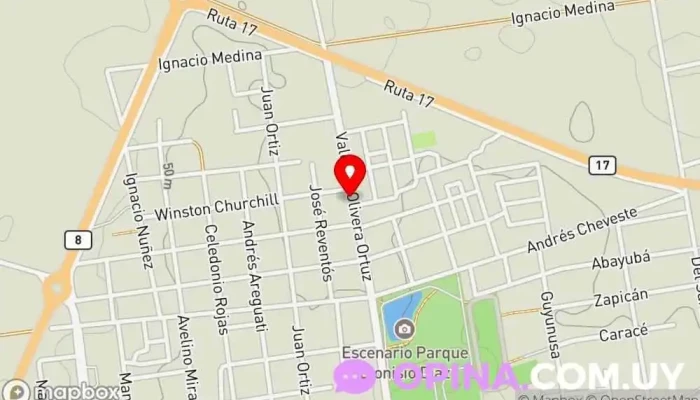 mapa de PAPER HOUSE Papelería en Treinta y Tres