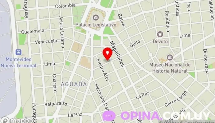 mapa de Papergraf Imprenta Imprenta en Montevideo