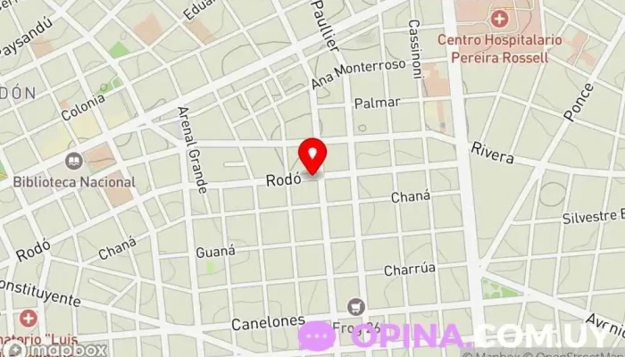 mapa de PaperPack Bolsas de Papel & Packaging Tienda de materiales de embalaje, Fábrica de bolsas de papel en Montevideo