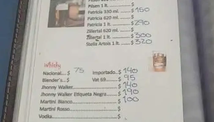 Papiros -  Menu - Montevideo
