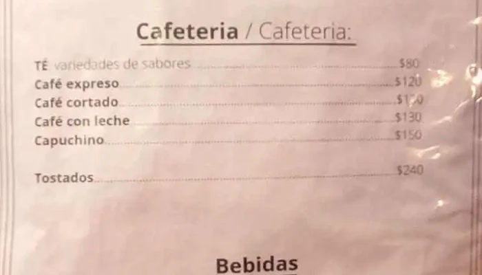 Parada Cero -  Menu - Col. del Sacramento
