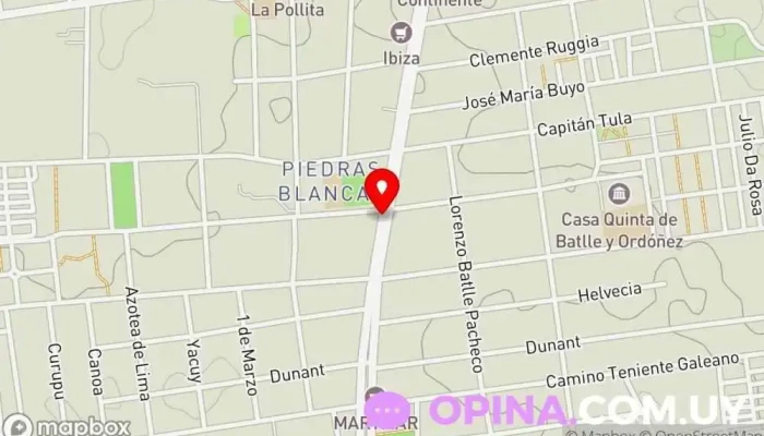 mapa de Parada De Taxi 