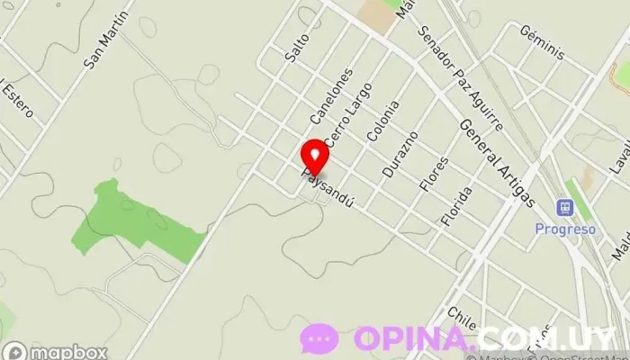 mapa de Paradise Papelería Papelería en Progreso