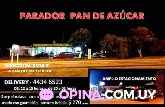 Parador Pan De Azucar Menu - Pan de Azúcar