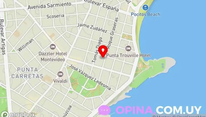 mapa de Parodi Inmobiliaria Agencia inmobiliaria en Montevideo