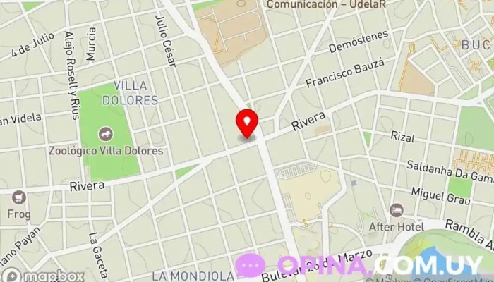 mapa de Parquesol administraciones Agencia inmobiliaria en Montevideo