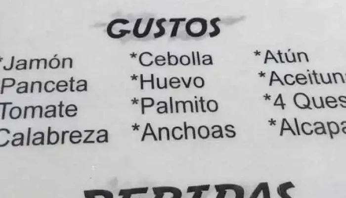 Parrillada Javier -  Menu - Barra del Chuy