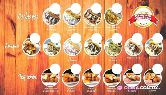 Pasapalo Venezuela -  Menu - Montevideo