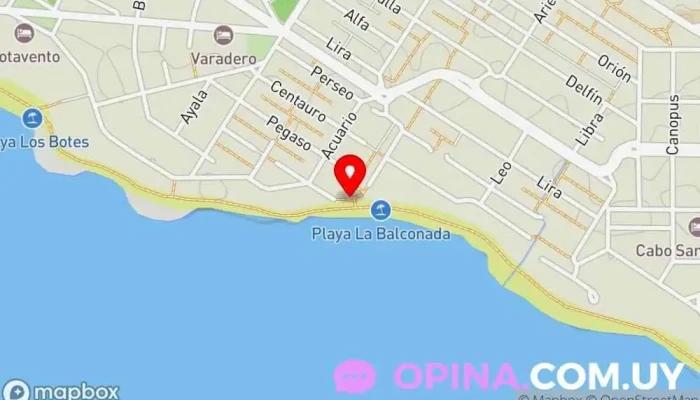 mapa de Paseo Maritimo Cauli Lizot Corulla Escuela en La Paloma