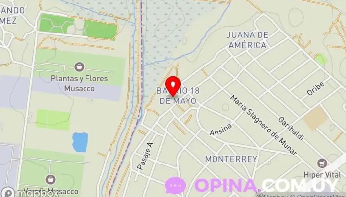 mapa de Paso Carrasco Escuela en Ciudad de la Costa