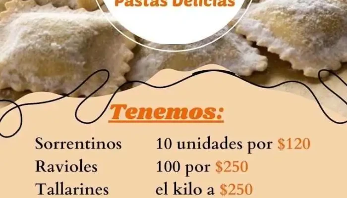Pastas Delicias -  Menu - Rivera