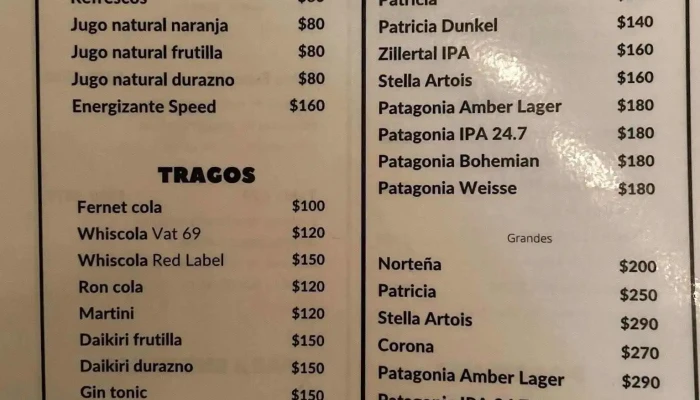 Patio 679 -  Menu - Mercedes