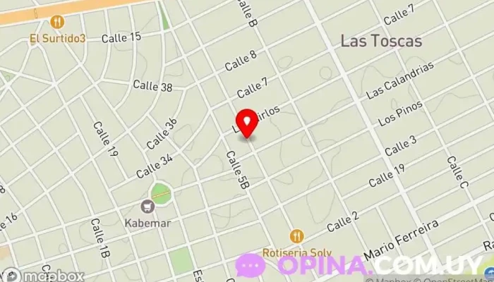 mapa de PATIO Almacén de Plantas Vivero en Las Toscas