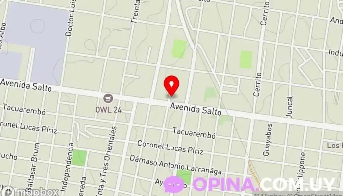 mapa de Paysandu ciudad Sociedad de viviendas en Paysandú