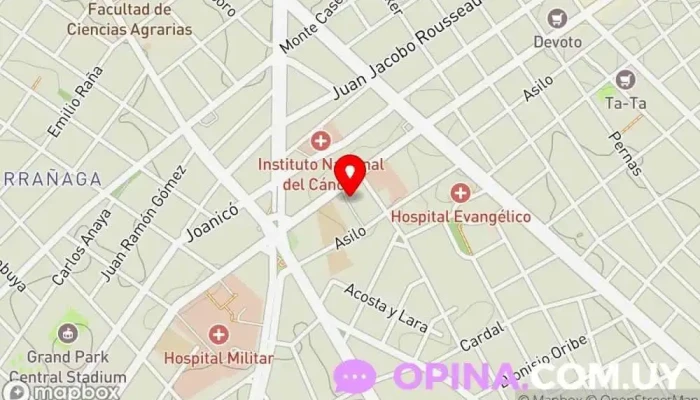 mapa de PDF Tienda de artesanías en Montevideo