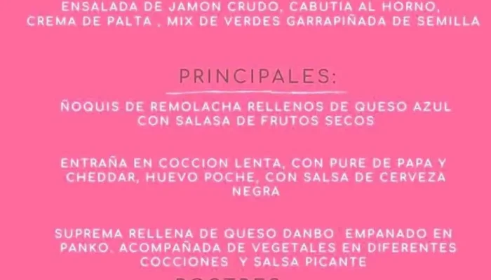 Pecana -  Menu - Montevideo