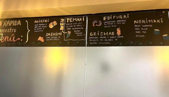 Peixe Preto Sushi Bar -  Menu - Montevideo