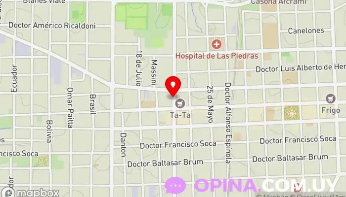 mapa de Personalize English Academia de idiomas en Las Piedras