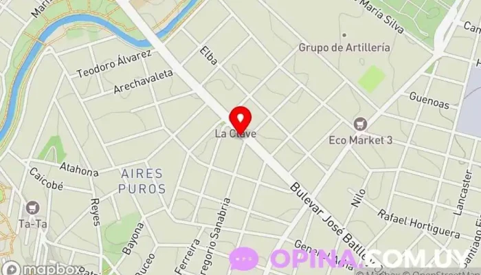 mapa de PF Mobiliario Tienda de artículos para el hogar en Montevideo