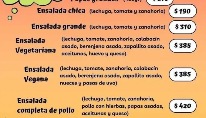 Pidehouse Menu - Montevideo