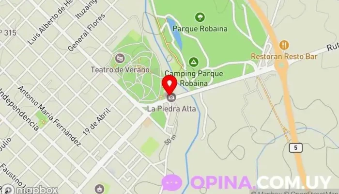 mapa de Piedra Alta Lugar de interés histórico en Florida