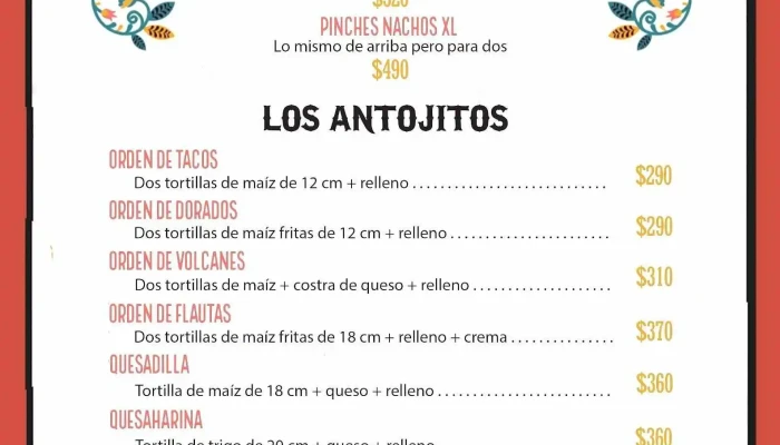 Pinche Calaca -  Bar Mexa Menu - Montevideo