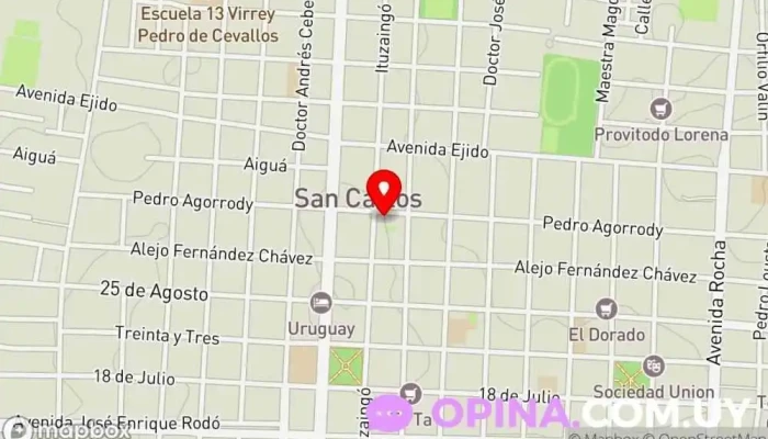 mapa de Pintores  en San Carlos