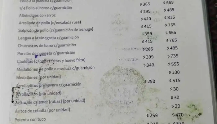 Pio Pio Menu - Paysandú