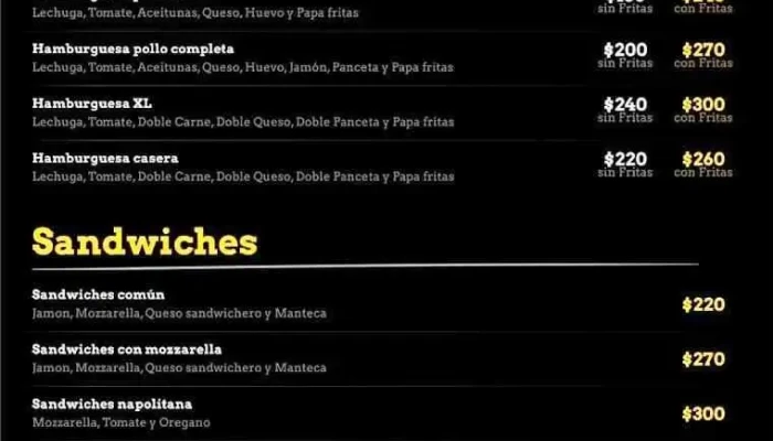 Pipi Kuku -  Menu - San Jos&eacute; de Mayo