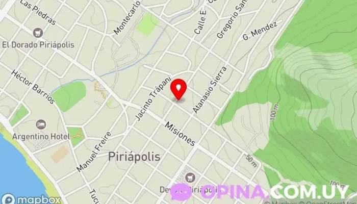 mapa de PiriAlú papeleria Papelería, Estación de carga de teléfonos móviles, Tienda de informática, Tienda de suministros para fotocopias, Tienda de regalos en Piriápolis