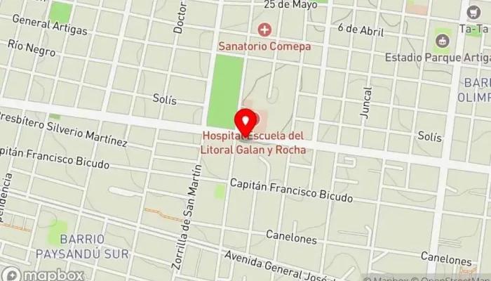 mapa de piza Bar en Paysandú