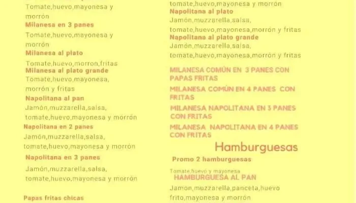 Pizza Diez -  Menu - Minas