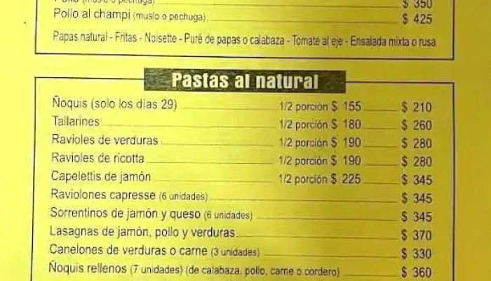 Pizza Franco -  Menu - Maldonado