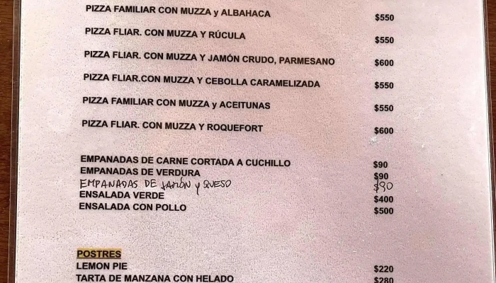 Pizza Sing Karaoke -  Menu - Punta del Este