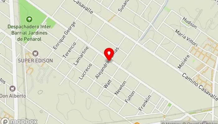 mapa de Pizzeria al toque Pizzería en Montevideo