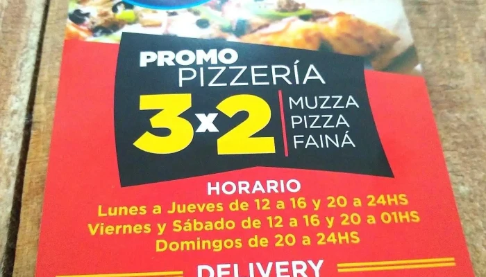 Pizzeria De La Costa Sur -  Menu - Ciudad de la Costa